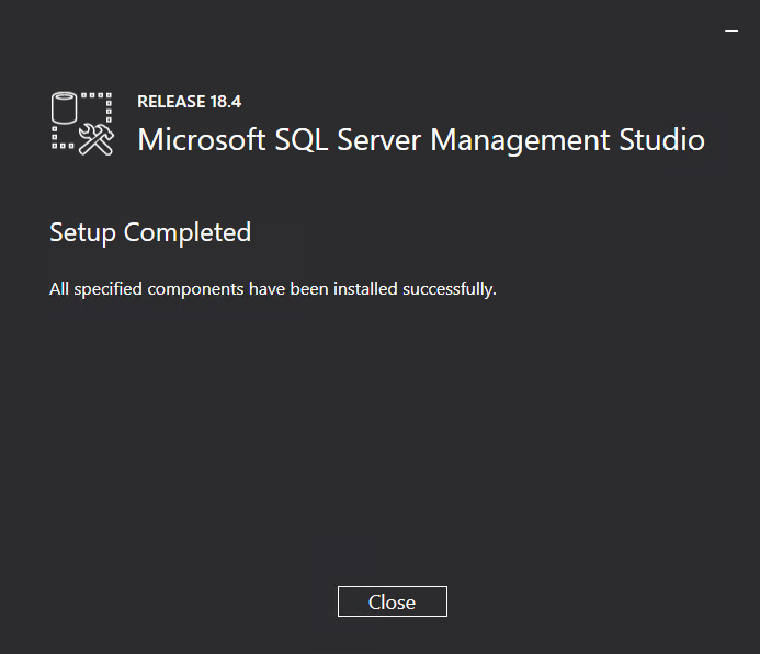 Installing SQL Server Management Studio (SSMS)